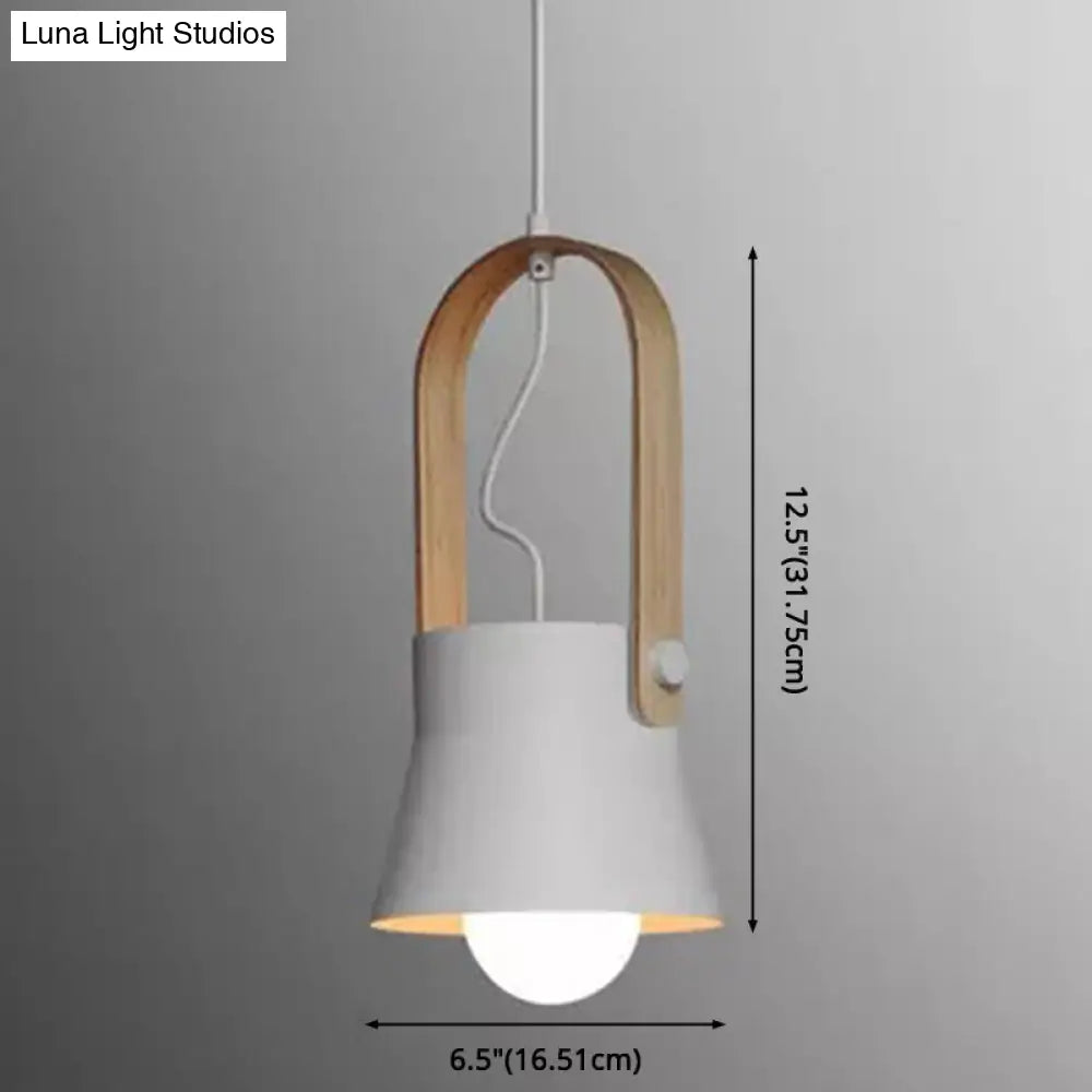 Nordic Style 1-Light Pendant Lamp - Upside Down Trifle Design For Modern Metal Restaurants