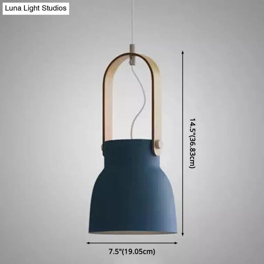 Nordic Style 1-Light Pendant Lamp - Upside Down Trifle Design For Modern Metal Restaurants