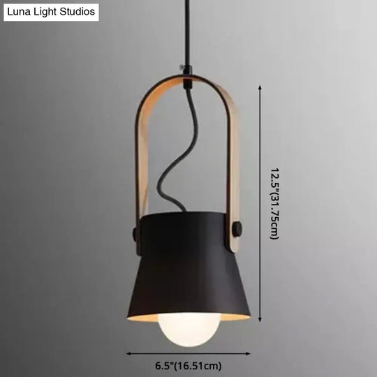 Nordic Style 1-Light Pendant Lamp - Upside Down Trifle Design For Modern Metal Restaurants