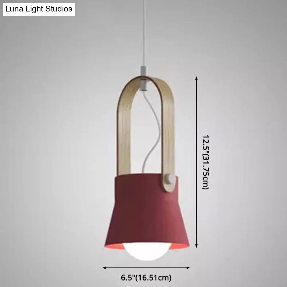 Nordic Style 1-Light Pendant Lamp - Upside Down Trifle Design For Modern Metal Restaurants