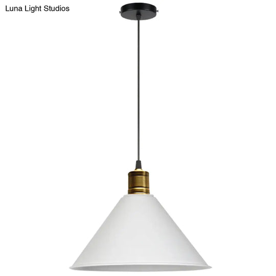 Nordic Style Metal Hanging Pendant Lamp With Modern Design - Ideal For Restaurant Ceilings White /