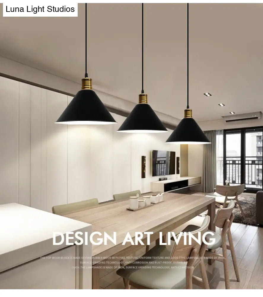 Nordic Style Metal Hanging Pendant Lamp With Modern Design - Ideal For Restaurant Ceilings