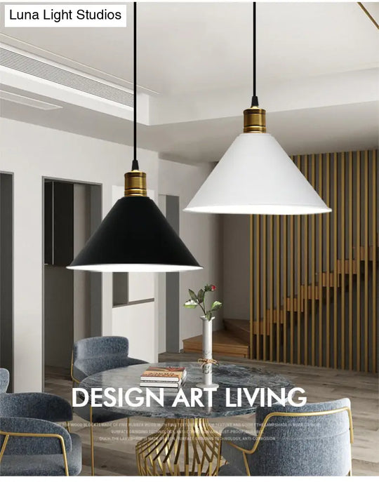 Nordic Style Metal Hanging Pendant Lamp With Modern Design - Ideal For Restaurant Ceilings