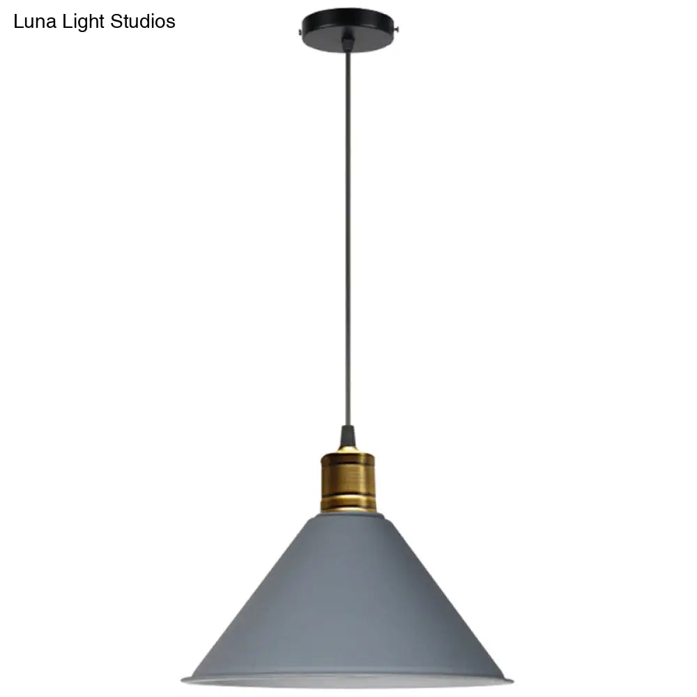 Nordic Style Metal Hanging Pendant Lamp With Modern Design - Ideal For Restaurant Ceilings Grey / 14