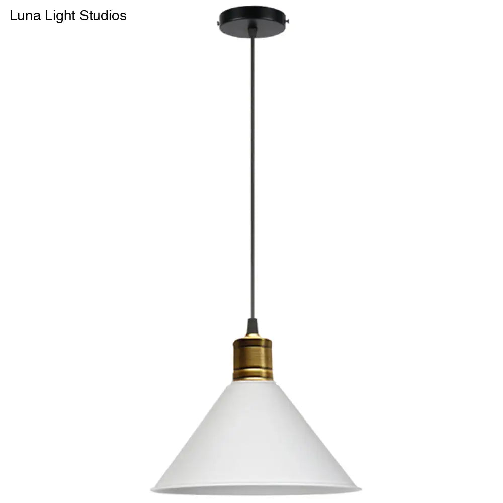 Nordic Style Metal Hanging Pendant Lamp With Modern Design - Ideal For Restaurant Ceilings White /