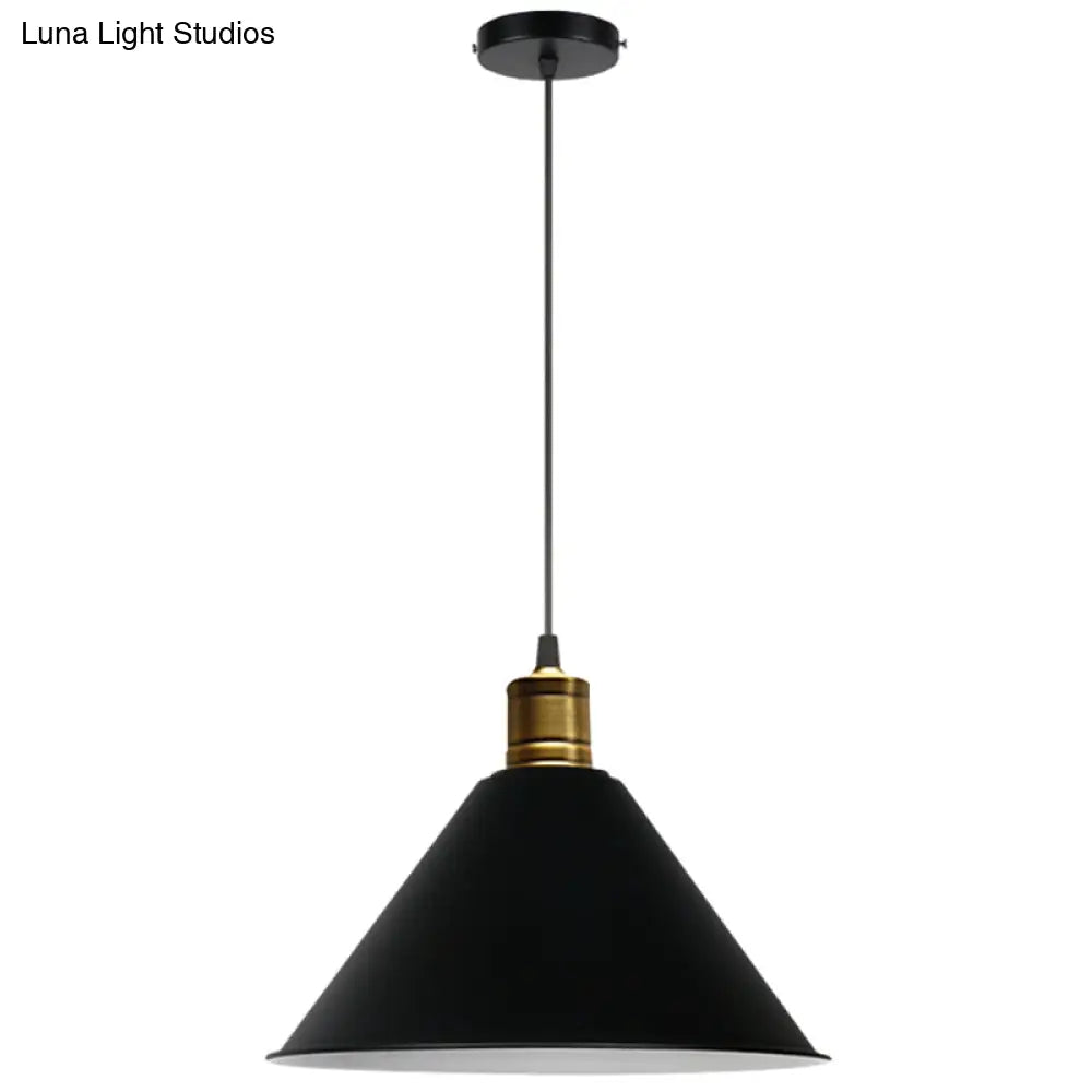 Nordic Style Metal Hanging Pendant Lamp With Modern Design - Ideal For Restaurant Ceilings Black /