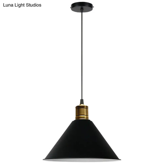 Nordic Style Metal Hanging Pendant Lamp With Modern Design - Ideal For Restaurant Ceilings Black /