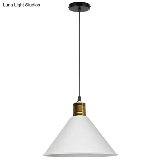 Nordic Style Metal Hanging Pendant Lamp With Modern Design - Ideal For Restaurant Ceilings White /