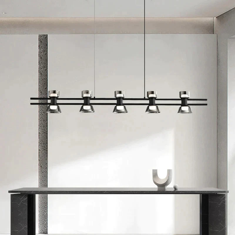 Nordic modern minimalist light luxury bar LED strip lamp kitchen island table Light fixture