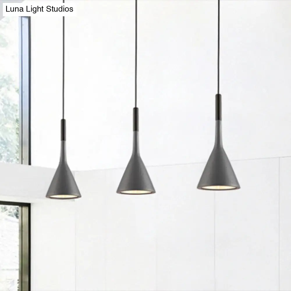 Nordic Modern Resin Tapered Hanging Light: Stylish 1-Light Pendant Lamp For Restaurants