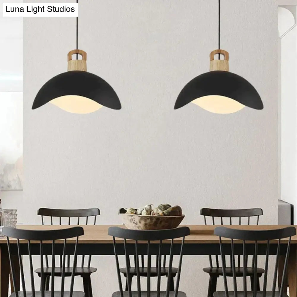 Nordic Modern Wood Aluminum E27 Pendant Lights Dining Room Bedroom Bedside Kitchen Living Billiard