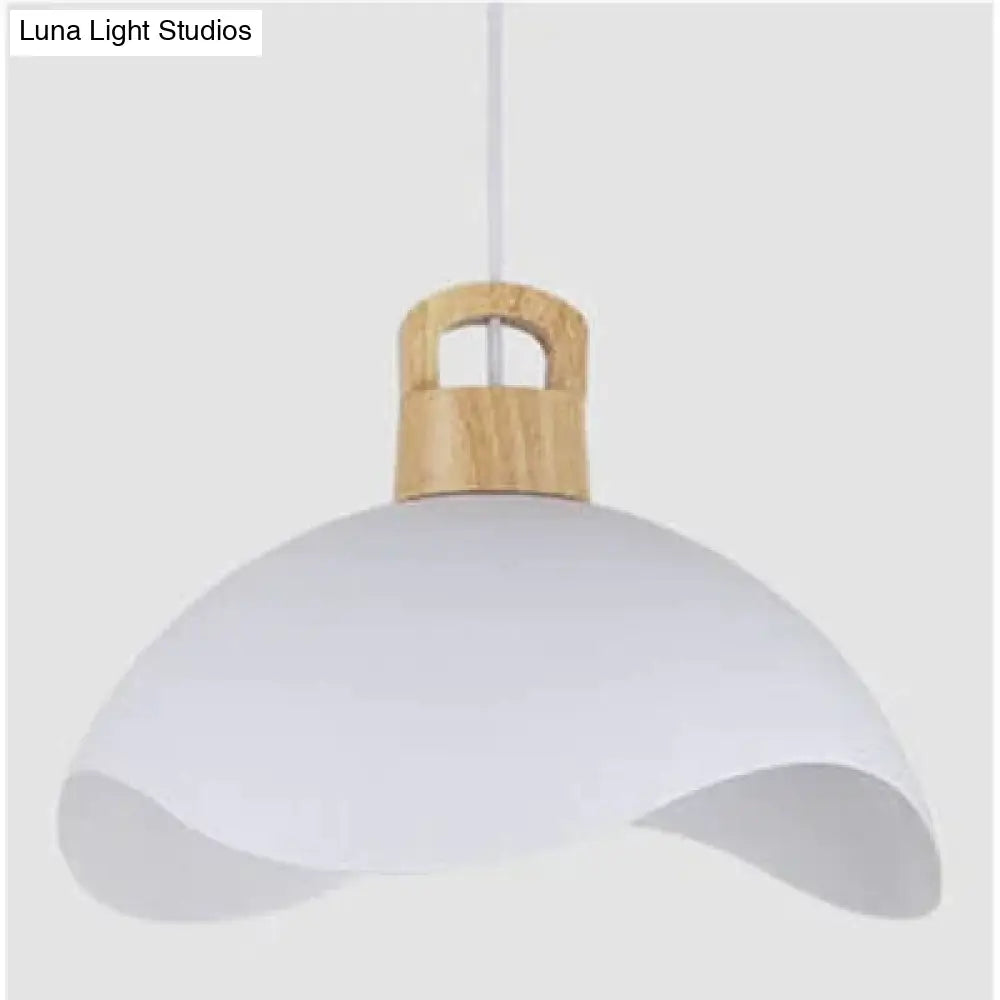 Nordic Modern Wood Aluminum E27 Pendant Lights Dining Room Bedroom Bedside Kitchen Living Billiard