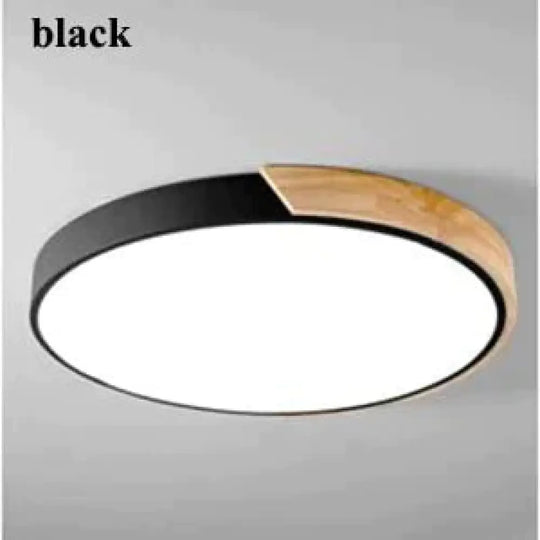 Nordic Oak App Dimmable Led Ceiling Lights Living Room Round Multicolor Alloy Lamp Bedroom Light