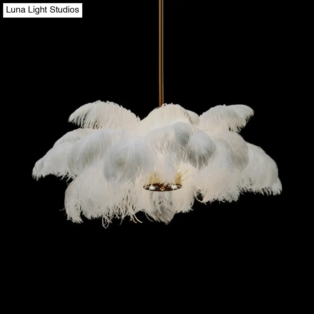 Nordic Pendant Light Kit - Feather Sheer Acrylic White