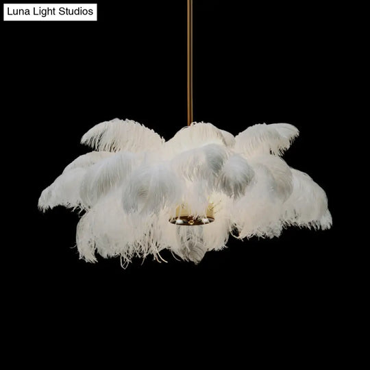 Nordic Pendant Light Kit - Feather Sheer Acrylic White