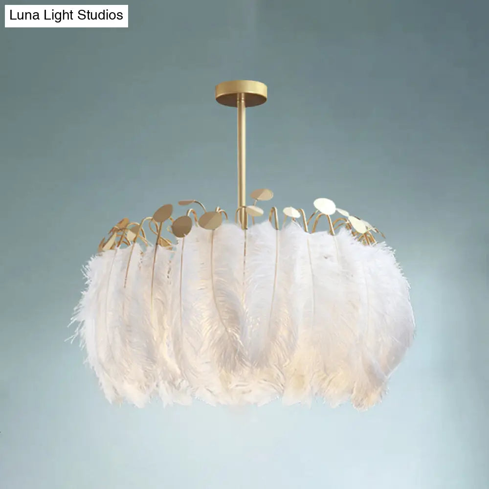 Nordic Pendant Light Kit - Feather Sheer Acrylic White