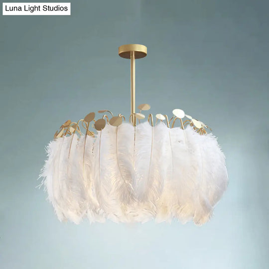 Nordic Pendant Light Kit - Feather Sheer Acrylic White