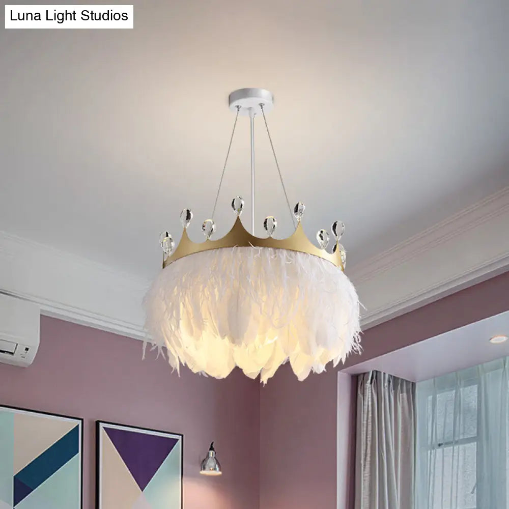 Nordic Pendant Light Kit - Feather Sheer Acrylic White