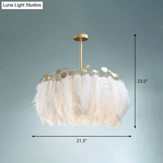 Nordic Pendant Light Kit - Feather Sheer Acrylic White