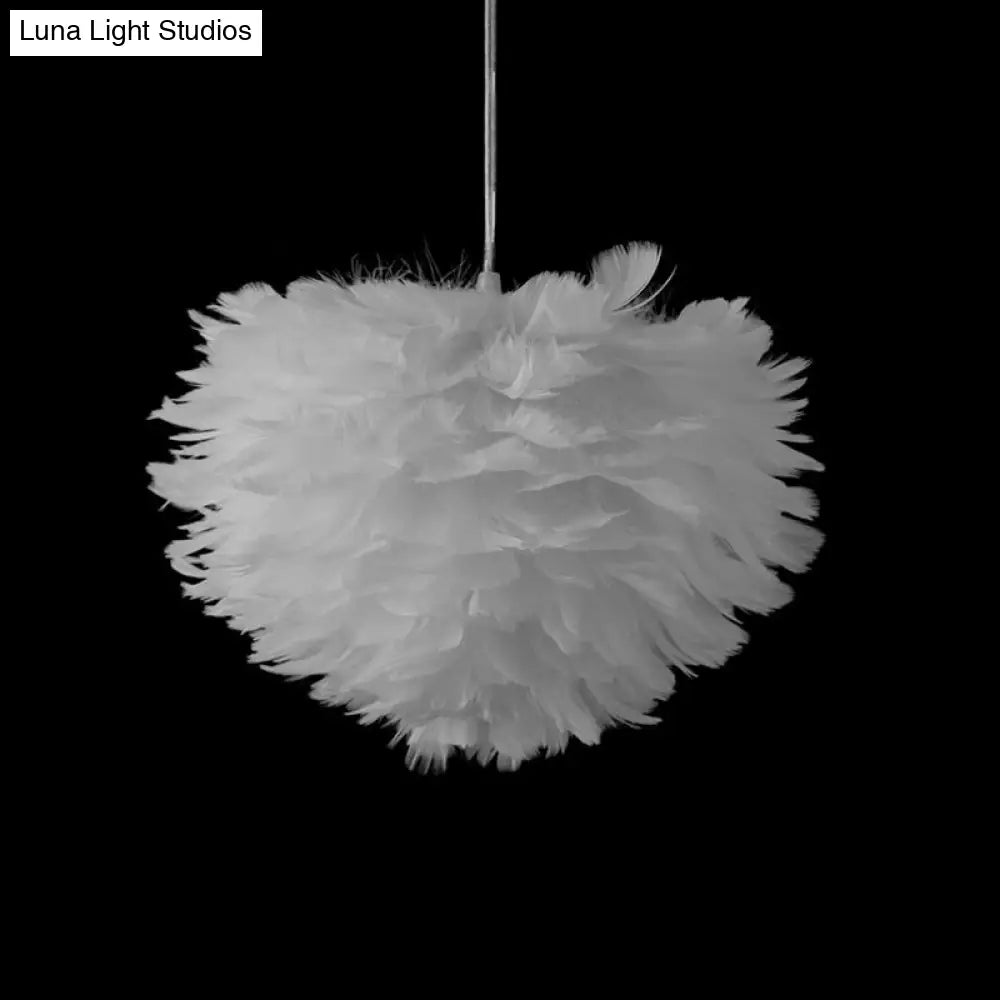 Nordic Pendant Light Kit - Feather Sheer Acrylic White