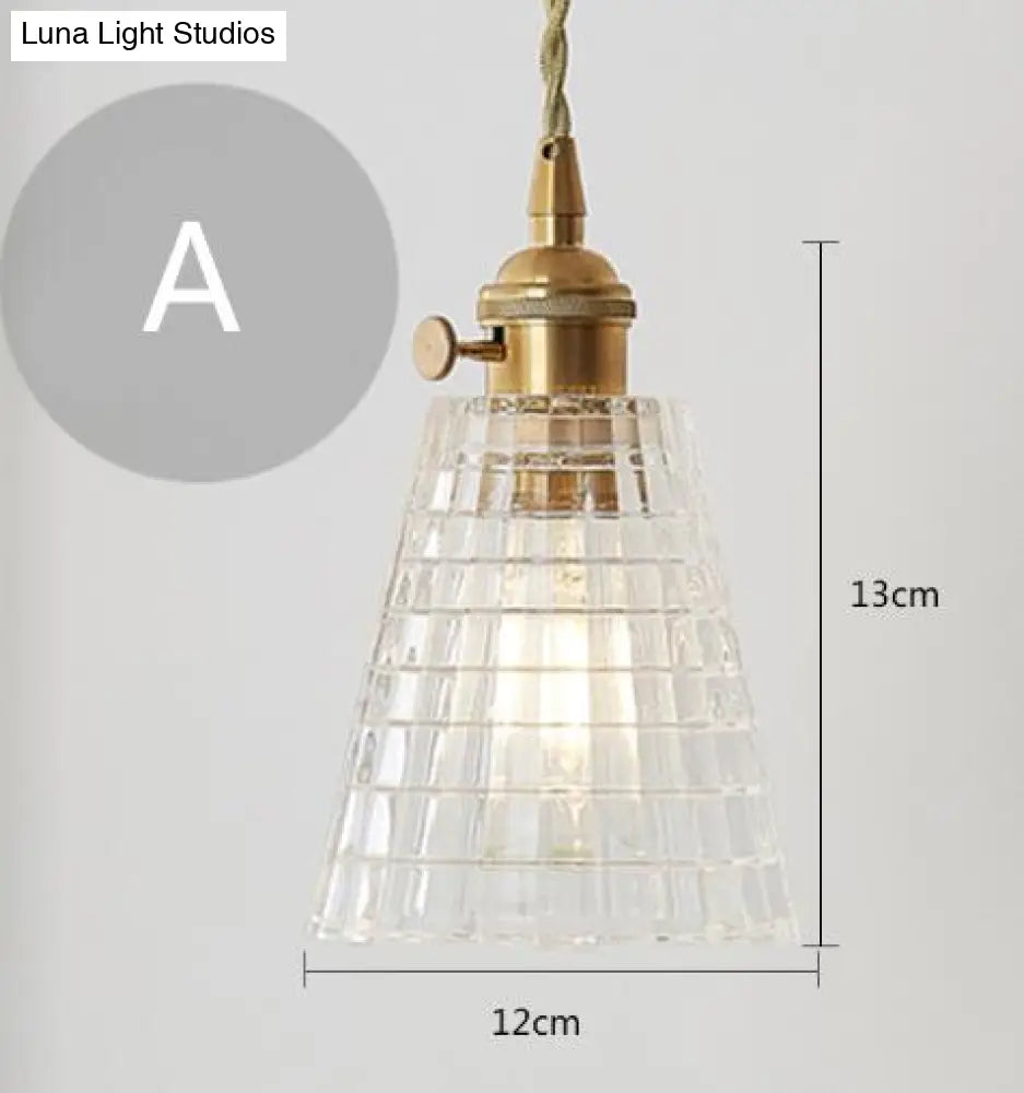 Nordic Post-Modern Creative Glass Single-Head E27 Pendant Light For Dining Room Living Bedroom