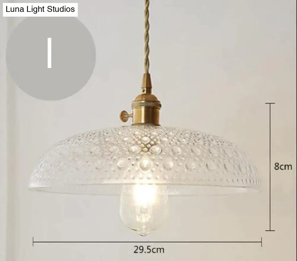 Nordic Post-Modern Creative Glass Single-Head E27 Pendant Light For Dining Room Living Bedroom