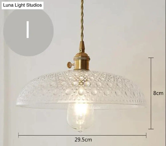 Nordic Post-Modern Creative Glass Single-Head E27 Pendant Light For Dining Room Living Bedroom