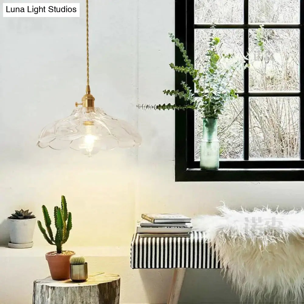 Nordic Post-Modern Creative Glass Single-Head E27 Pendant Light For Dining Room Living Bedroom