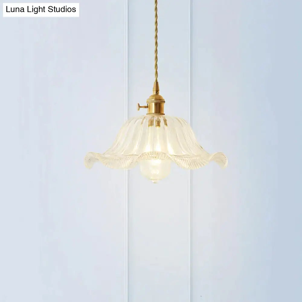 Nordic Post-Modern Creative Glass Single-Head E27 Pendant Light For Dining Room Living Bedroom