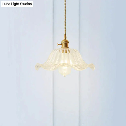 Nordic Post-Modern Creative Glass Single-Head E27 Pendant Light For Dining Room Living Bedroom