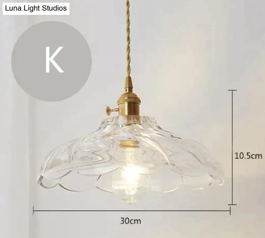 Nordic Post-Modern Creative Glass Single-Head E27 Pendant Light For Dining Room Living Bedroom