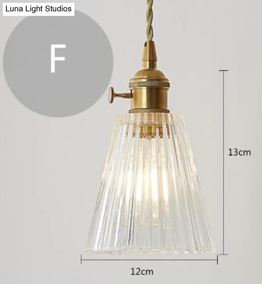 Nordic Post-Modern Creative Glass Single-Head E27 Pendant Light For Dining Room Living Bedroom