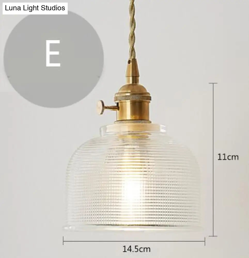 Nordic Post-Modern Creative Glass Single-Head E27 Pendant Light For Dining Room Living Bedroom