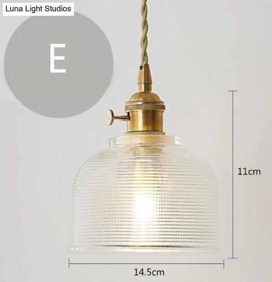 Nordic Post-Modern Creative Glass Single-Head E27 Pendant Light For Dining Room Living Bedroom