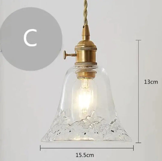 Nordic Post-Modern Creative Glass Single-Head E27 Pendant Light For Dining Room Living Bedroom