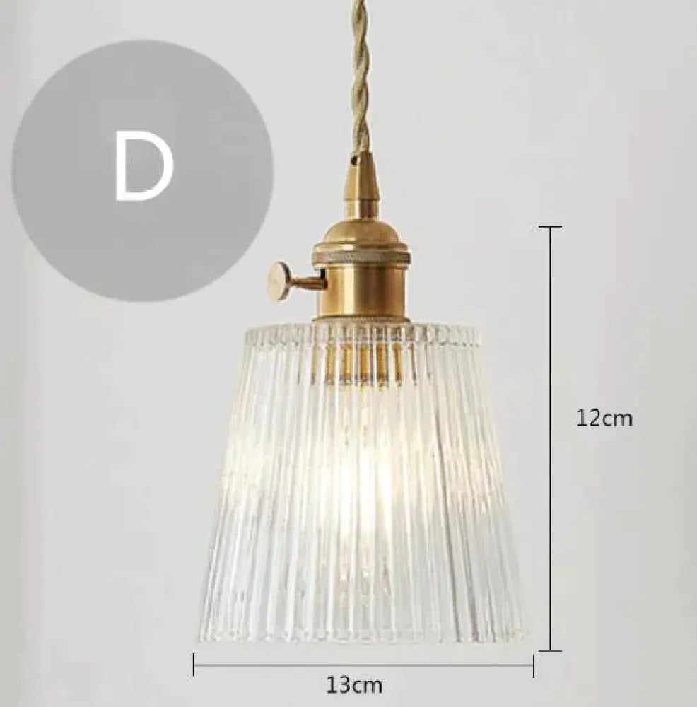 Nordic Post-Modern Creative Glass Single-Head E27 Pendant Light For Dining Room Living Bedroom