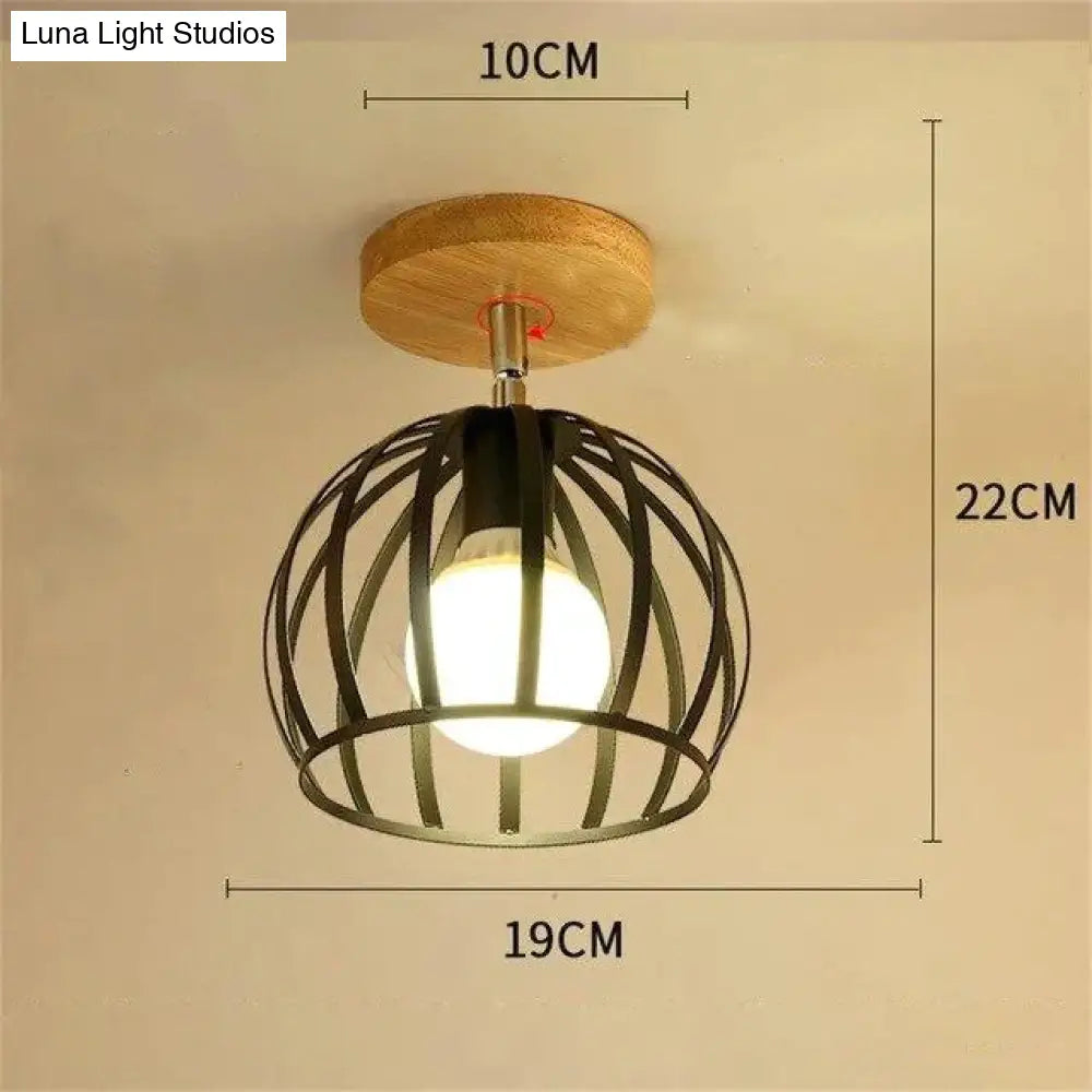 Nordic Restaurant Wrought Iron Ceiling Lamp Modern Minimalist Study Bedroom Personality Creative