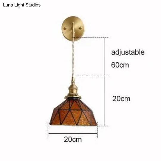 Nordic Retro Glass Copper Wall Lamp Lamps