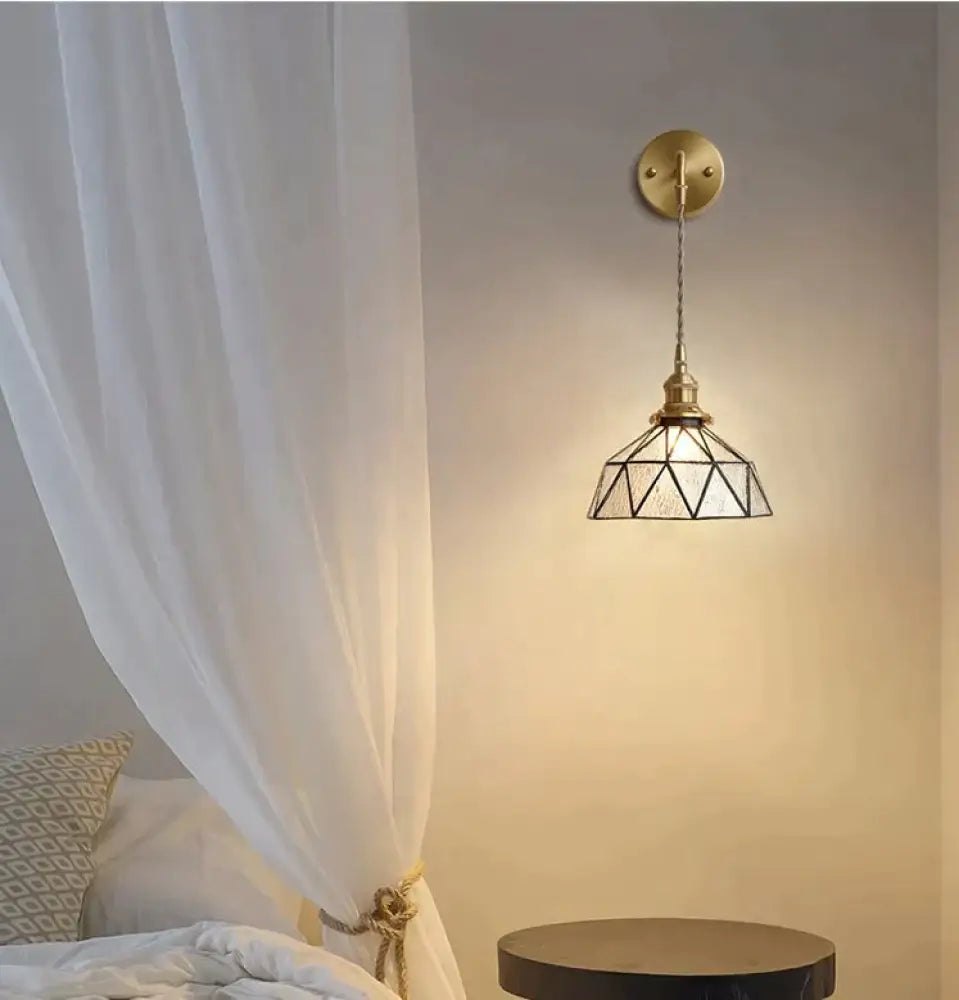 Nordic Retro Glass Copper Wall Lamp Copper Wall Lamps