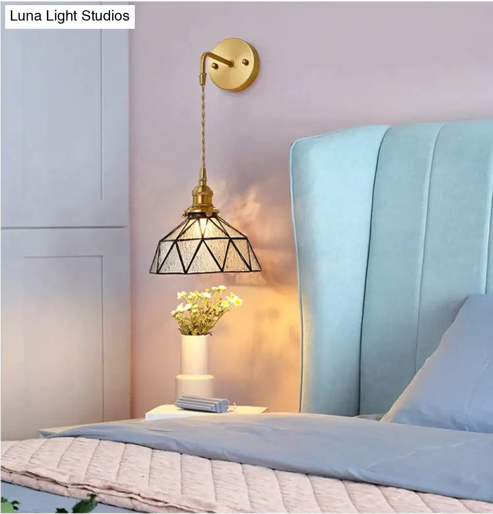 Nordic Retro Glass Copper Wall Lamp Copper Wall Lamps