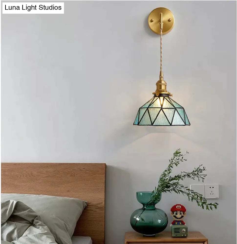 Nordic Retro Glass Copper Wall Lamp Copper Wall Lamps
