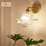 Nordic Retro Livingroom Bedroom Bedside Full Copper Wall Lamp Copper Wall Lamps