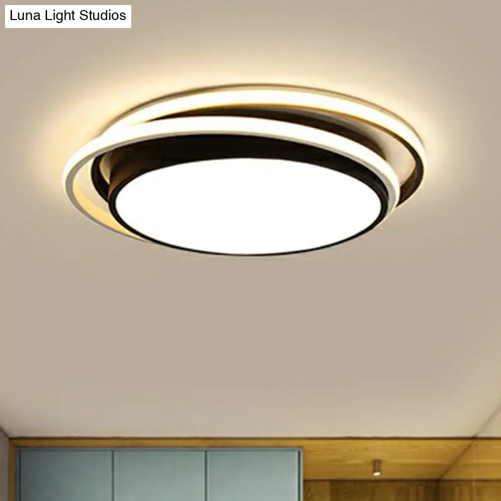 Nordic Round Led Flush Light For Living Room Ceiling Fixture