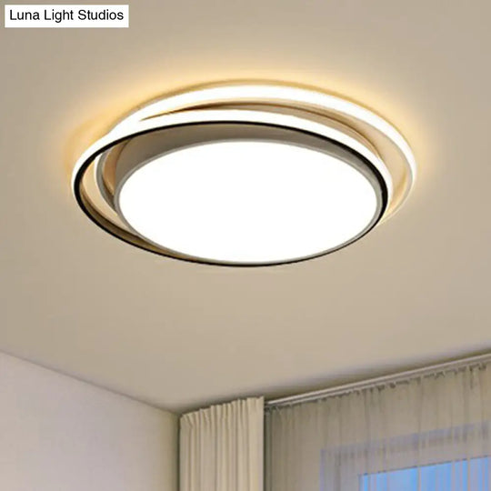 Nordic Round Led Flush Light For Living Room Ceiling Fixture