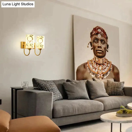 Nordic Simple Living Room Background Wall All Copper Wall Lamp Copper Wall Lamps