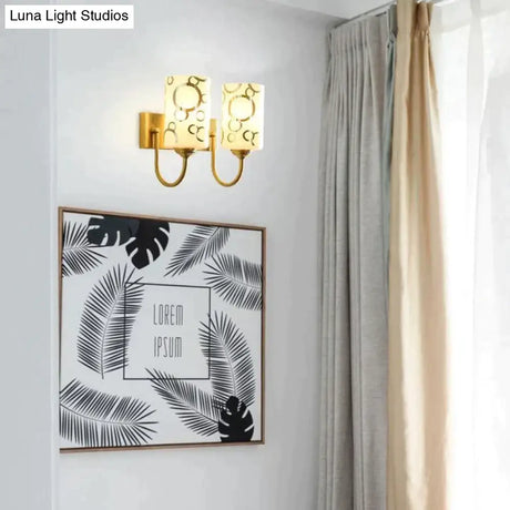 Nordic Simple Living Room Background Wall All Copper Wall Lamp Copper Wall Lamps