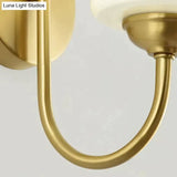 Nordic Simple Living Room Background Wall All Copper Wall Lamp Copper Wall Lamps