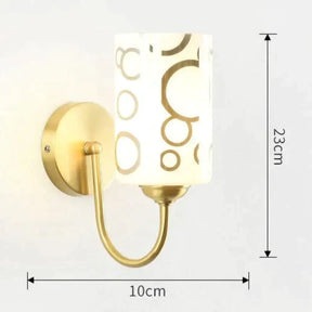 Nordic Simple Living Room Background Wall All Copper Wall Lamp Single Copper Wall Lamps