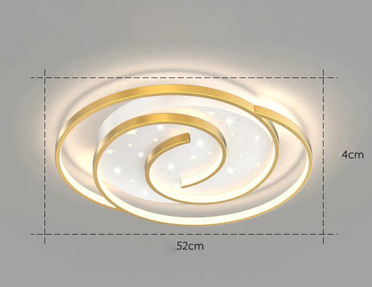 Nordic Simple Modern Atmosphere Light Luxury Living Room Bedroom Ceiling Lamp