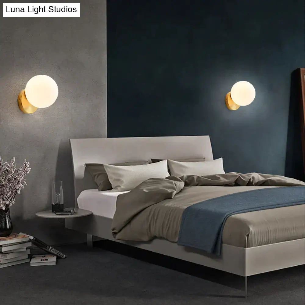 Nordic Simple Planet All Copper Wall Lamp Including light source Copper Wall Lamps